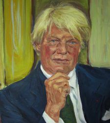 Bruno Delaye, retrato del embajador por la pintora Lisa Cuomo