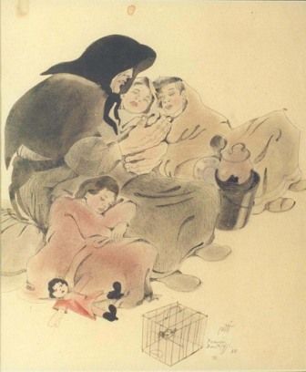 Dibujos de Francis Bartolozzi sobre la Guerra Civil en el Museo Reina Sofía