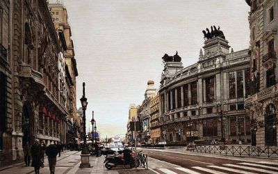 Jesús Monge, Pintura figurativa con Homenaje a Madrid en la galería Atalante