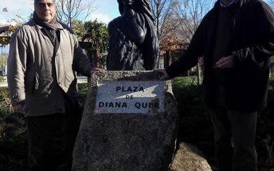 Diana Quer, homenaje,  plaza y monumento en Pozuelo de Alarcón