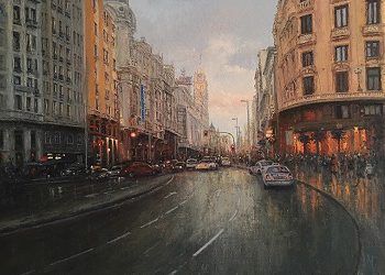 Eugenio Berrón y María Burgaz  exponen su pintura en Capital Radio