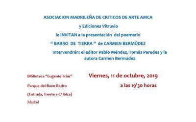 “ BARRO DE TIERRA ” de CARMEN BERMÚDEZ