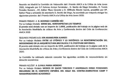 Acta I Premio Joven AMCA