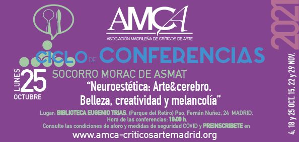 “Neuroestética: Arte y Cerebro. Creatividad y Melancolía”, conferencia de Socorro Morac de Asmat en AMCA