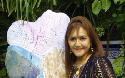 Patricia Larrea, escultora ecuatoriana, anfitriona de escritores y artistas en Madrid