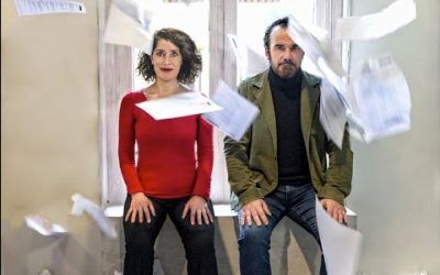 Sandra Marchena y Manuel Regueiro en «Sincronía, una comedia amarga»