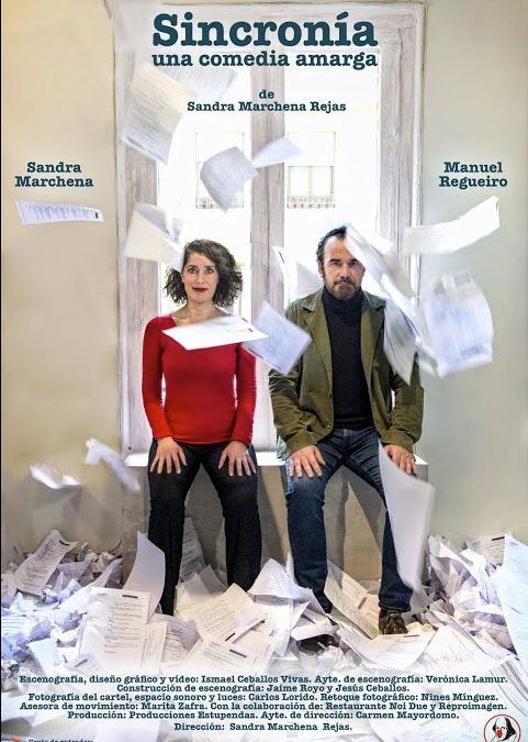 Sandra Marchena y Manuel Regueiro en «Sincronía, una comedia amarga»