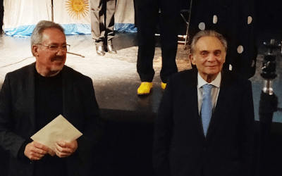 MARIO SASLOVSKY entrega el V Premio Internacional de Pintura Abstracta a Ricardo Gutiérrez Goñi y el Premio de Honor a Rafael CanogaR