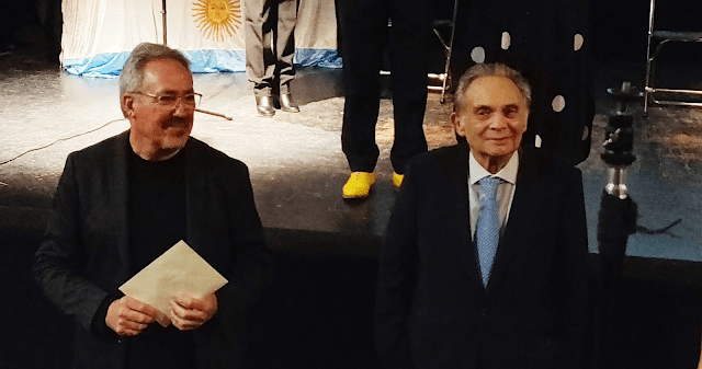 MARIO SASLOVSKY entrega el V Premio Internacional de Pintura Abstracta a Ricardo Gutiérrez Goñi y el Premio de Honor a Rafael CanogaR