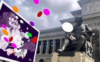 Exposición de arte digital y realidad extendida durante el Día Internacional del Libro en Madrid